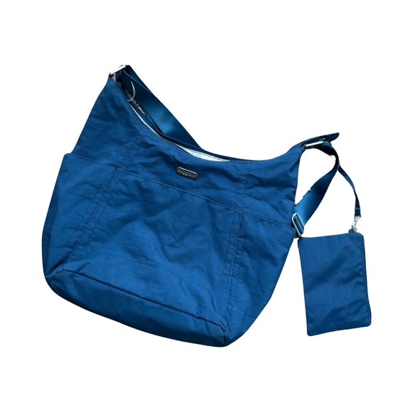 Baggallini Bags Large Baggallini Travel Shoulder Bag In Blue Poshmark